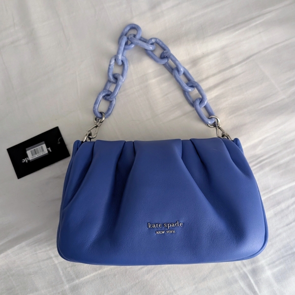 kate spade Handbags - Kate Spade Blue Souffle Crossbody